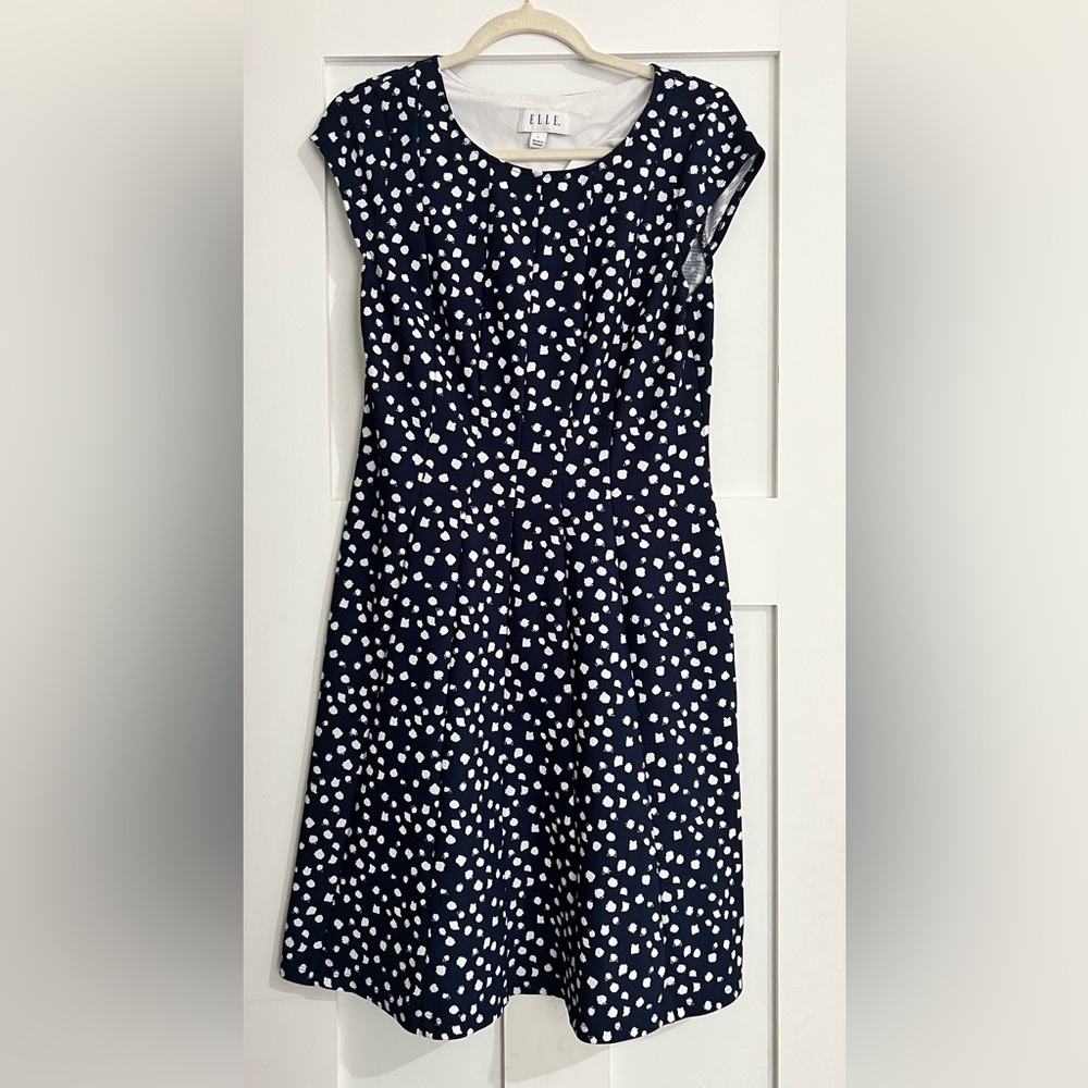 Stretchy Navy Dress